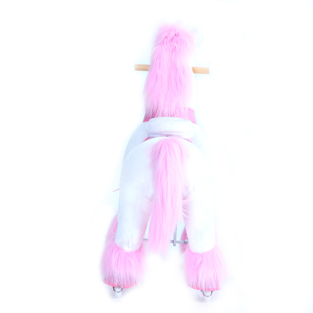 PonyCycle Model U® Pink Ride-On Unicorn for Kids Age 3-4, Mechanical Walking Pony Toy