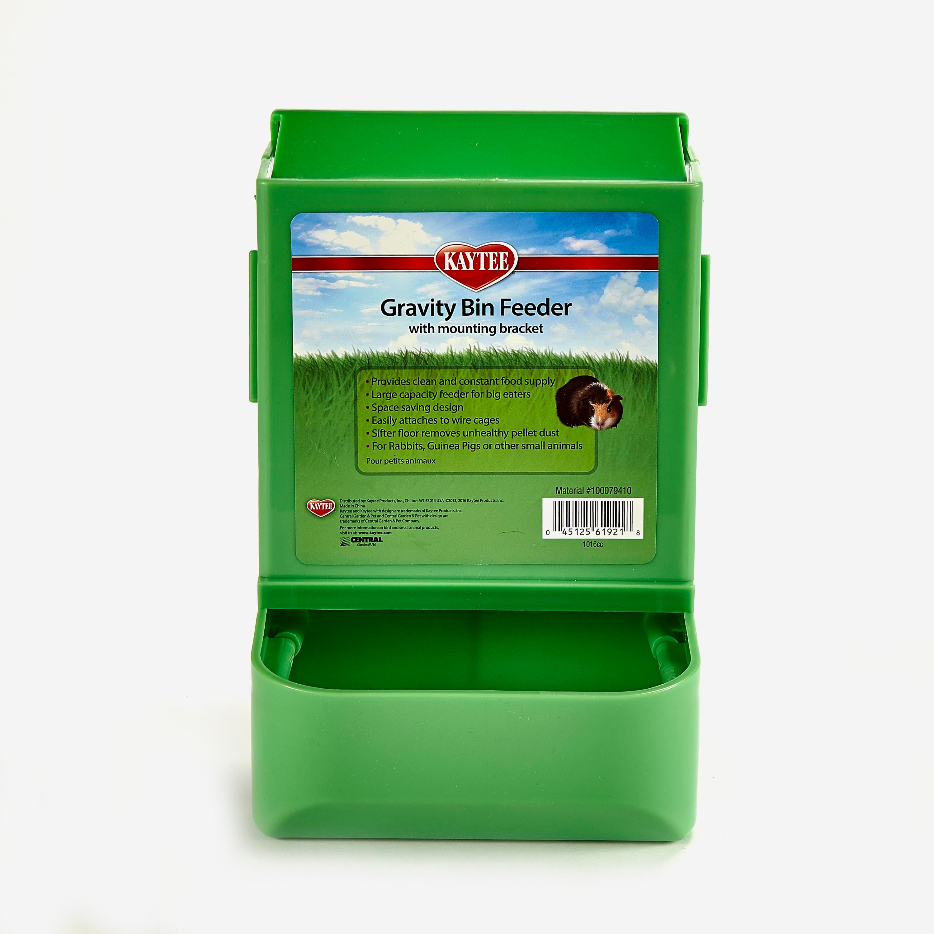 Kaytee Gravity Bin Feeder with Bracket Assorted 5.25" x 5.75" x 8.25"