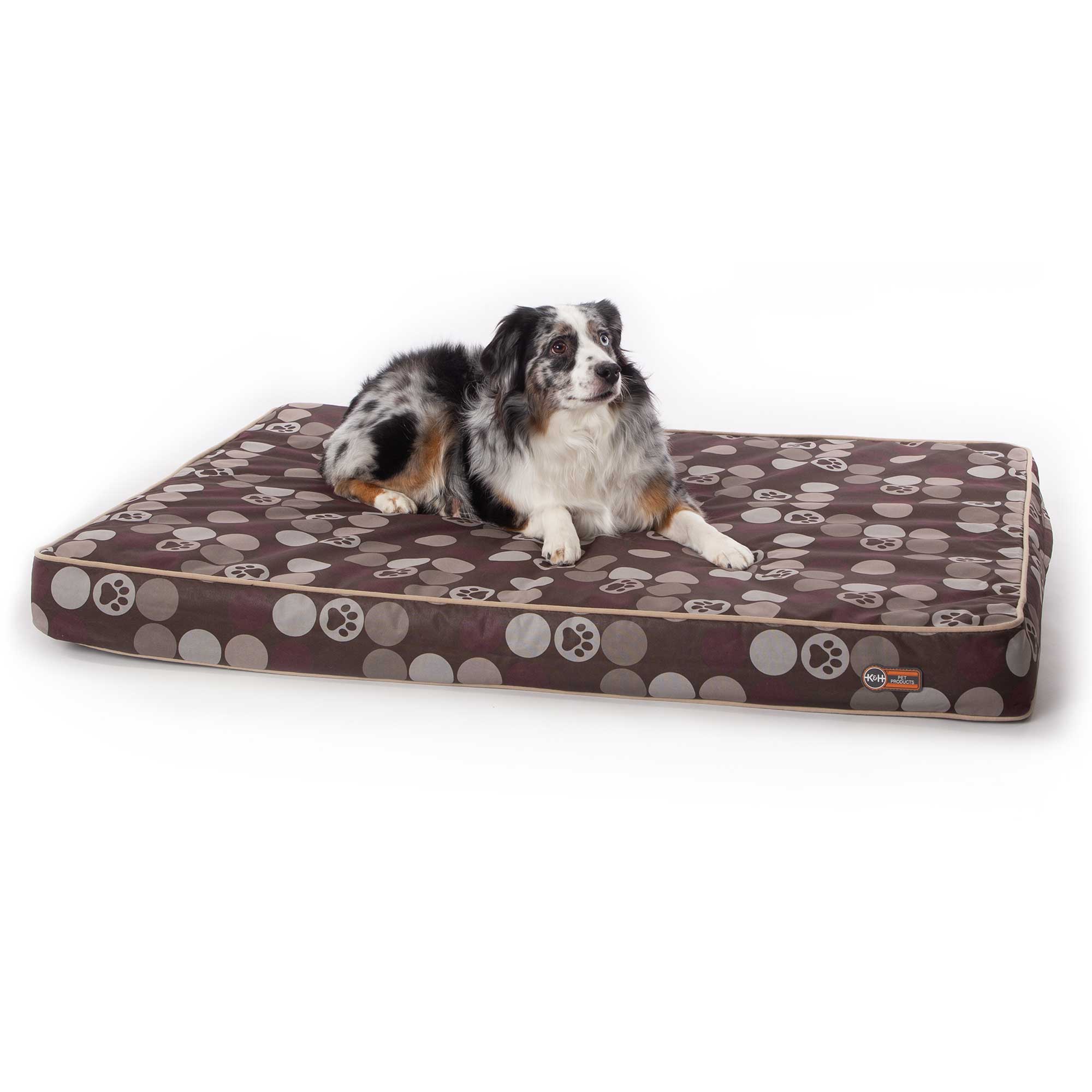 K&H Pet Products Superior Orthopedic Indoor/Outdoor Bed Large Brown 46" x 35" x 4"
