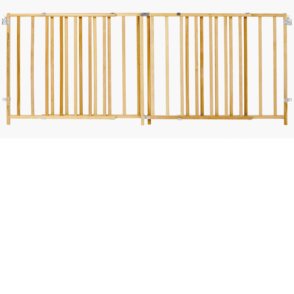 North States Extra-Wide Swing Pet Gate Wood 60" - 103" x 27"