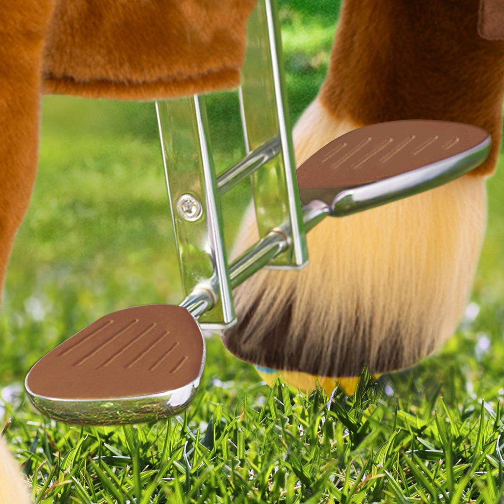 PonyCycle Model X® Ride-On Horse, Brown - Rideable Toy for Kids Age 3-4, Mechanical Walking Ride-On Toy