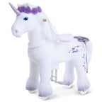 PonyCycle Model X® Ride-On Unicorn, Purple - Rideable Toy for Kids Age 4-7, Mechanical Walking Unicorn Ride-On Toy